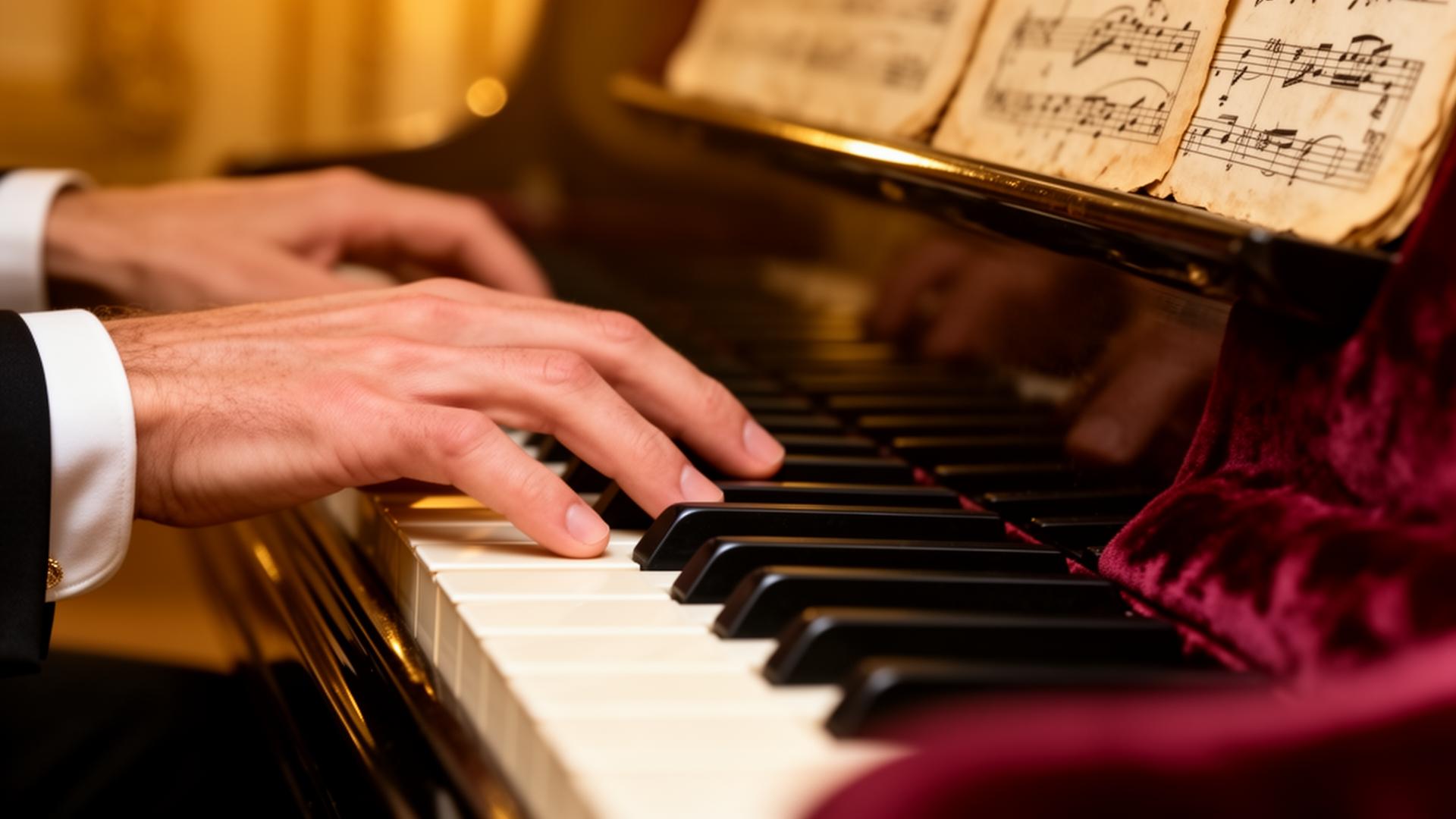 Dettaglio interno di pianoforte a coda Steinway